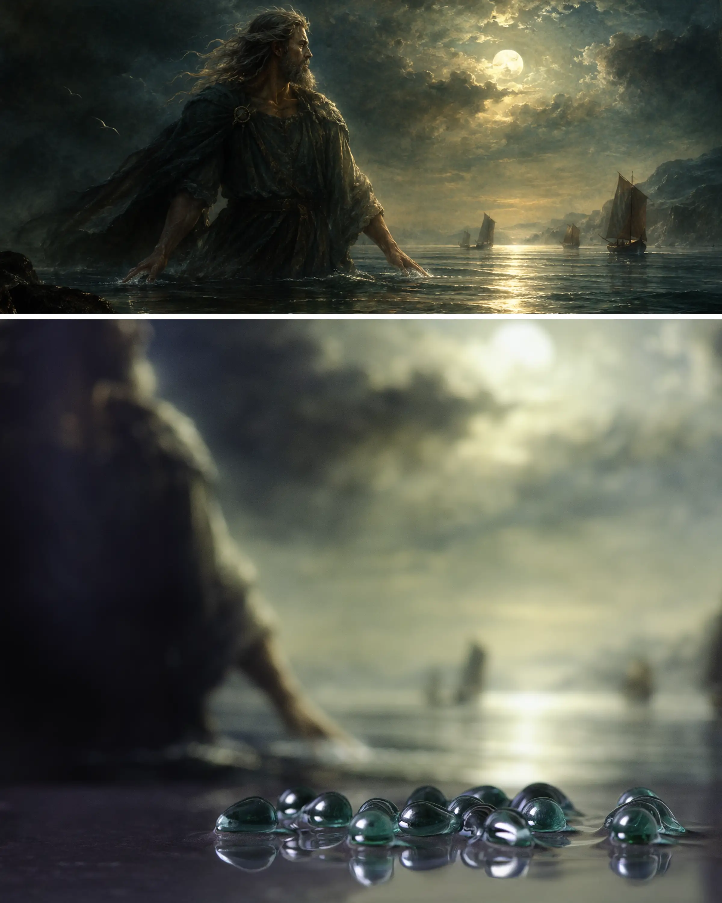 Poster: Njord stillar havet